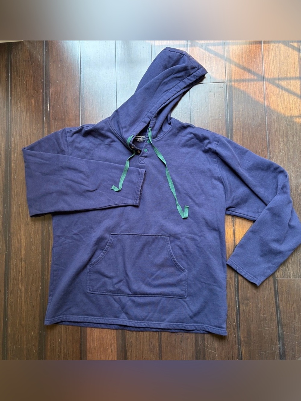 Pajamagram Men's Hoodie sweatshirt XL navy super soft loungewear college Dadcore